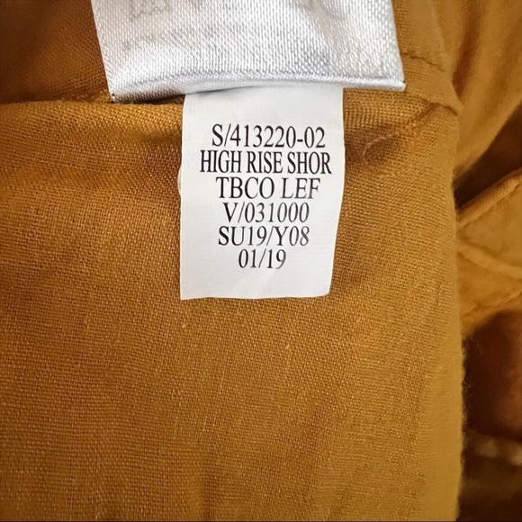 Old Navy High-Waist Mustard Yellow Shorts 12 Fall Boho - Picture 6 of 8